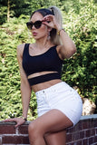 Cut Out Crop Top