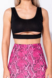 Cut Out Crop Top