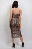 Leopard Cami Midi Dress
