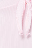 Pink Tie Front Rib Knit Bodysuit